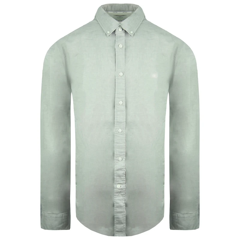 Calvin Klein Regular Fit Mens Light Green Shirt XXL