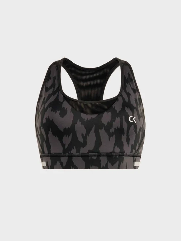 Calvin Klein - Women's Medium Support Sports Bra Black / S