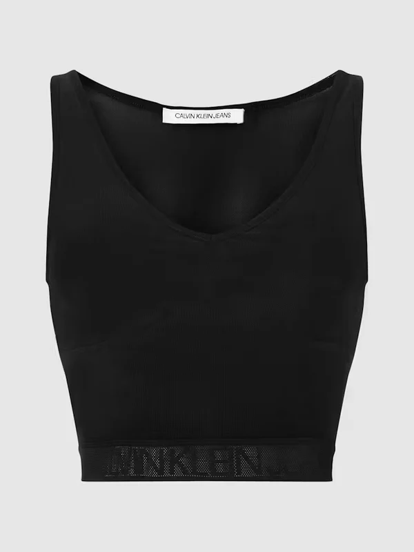 Calvin Klein Jeans - Women's Top Cropped Fit Black / XS