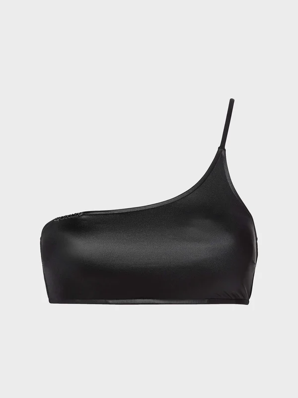 Calvin Klein - Women's One Shoulder Bikini Top Black / XS