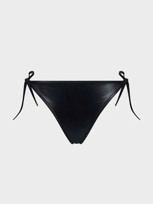Calvin Klein - Women's Tie Side Bikini Bottom Core Essentials Black / XL
