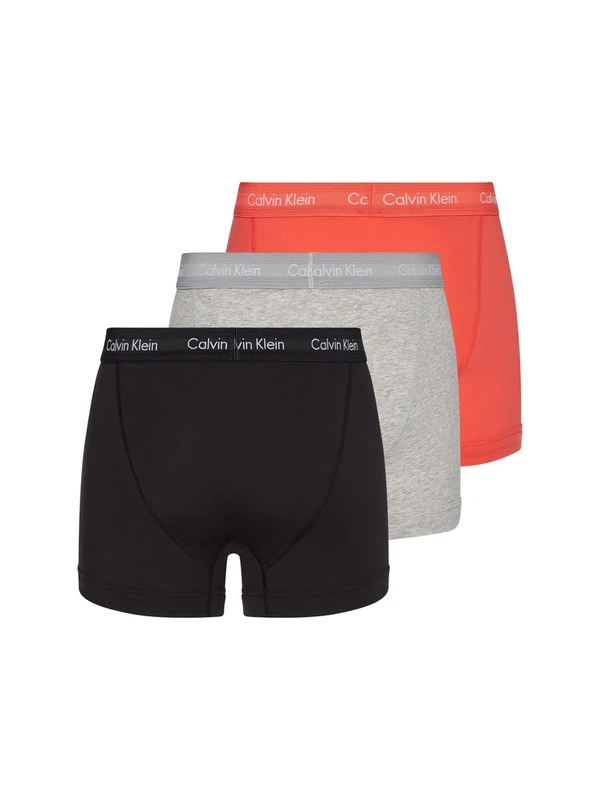 Calvin Klein - Men's 3 Pack Of Cotton Stretch Trunks Multi Color 42 / S
