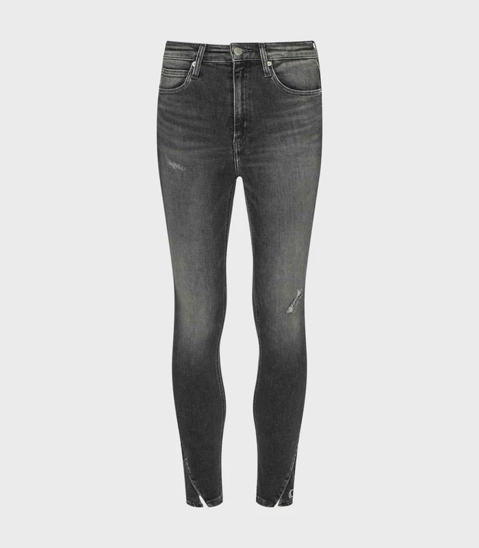 Calvin Klein Jeans - Women's High Rise Skinny Ankle Jeans Black Denim / 30