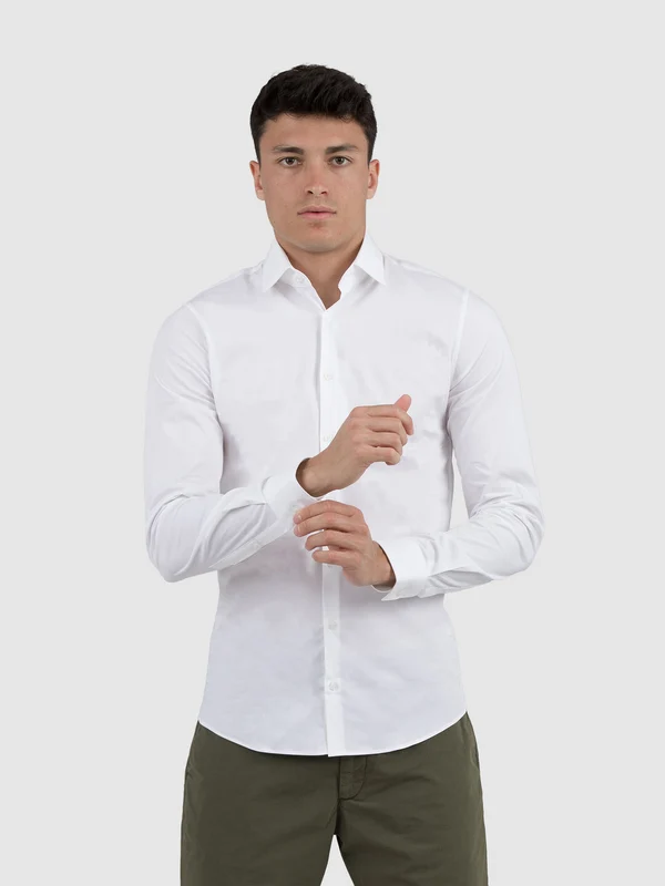 CAMICIA POPELINE SLIM FIT 44