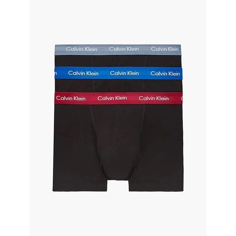 Calvin Klein - Men's 3 Pack Of Cotton Stretch Trunks Multi Color 15 / XL