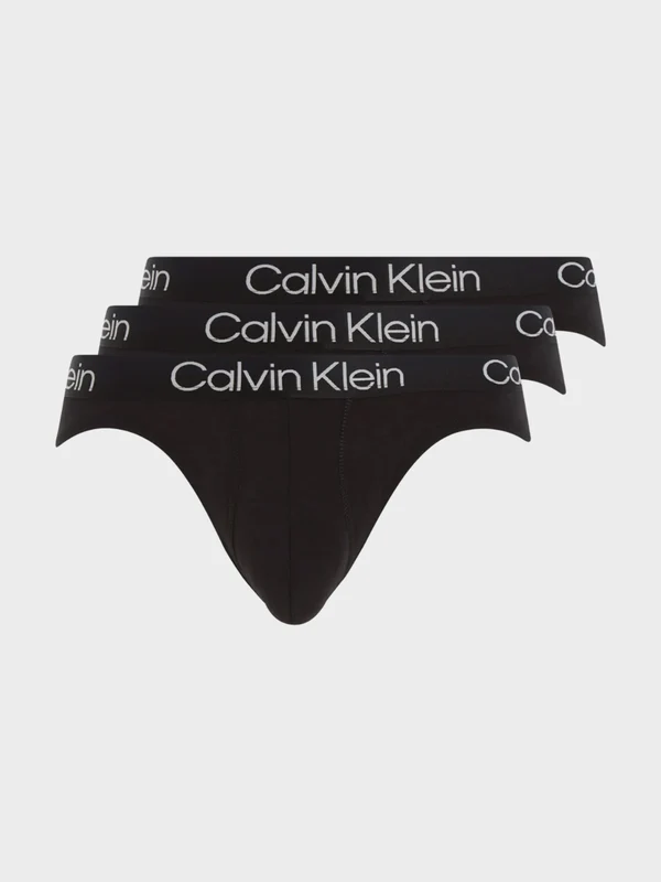 Calvin Klein - Men's Pack of 3 Modern Structure Briefs Black / L