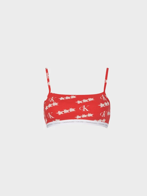 Calvin Klein Jeans - Women's Pack OF 2 String Bralettes Top White/Red / S