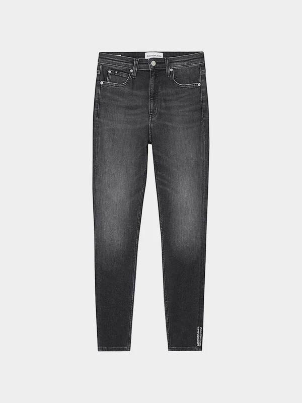 Calvin Klein Jeans - Women's High Rise Skinny Ankle Jeans Black Denim / 30