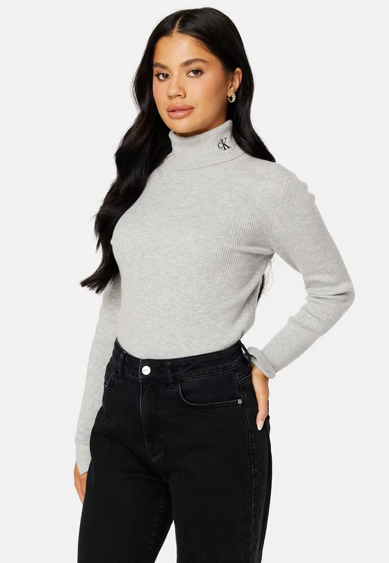 CK Tight Roll Neck Sweater L
