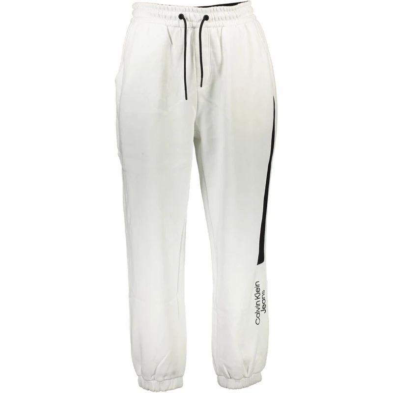 Calvin Klein White Cotton Men's Sweatpant XL