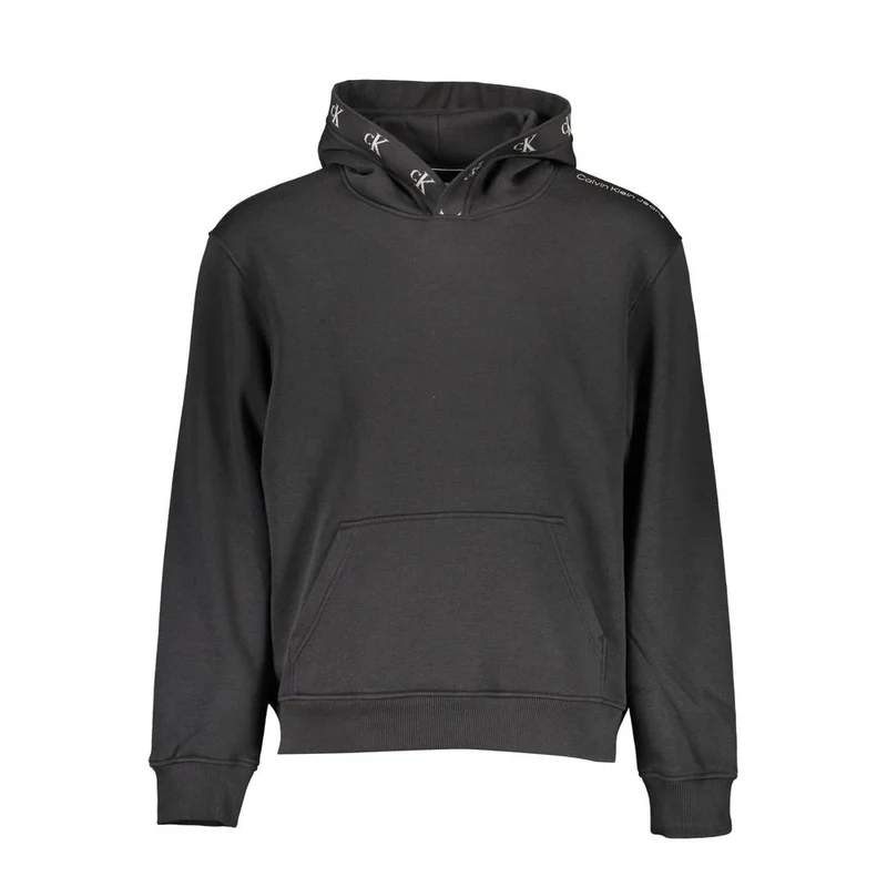 Calvin Klein Black Cotton Men's Sweatshirt with Hood XXL