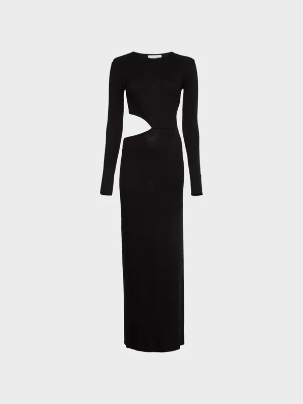 Calvin Klein - Women's Cut Out Detail Bodycon Dress Black / XL
