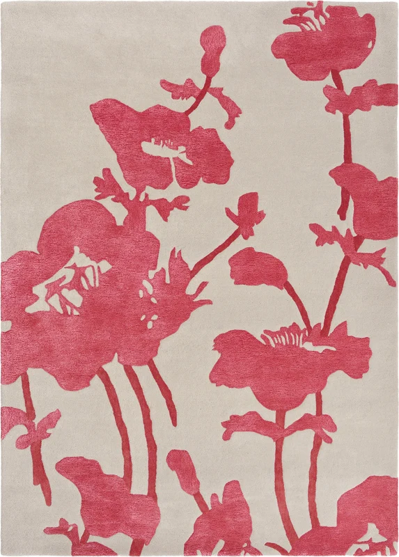 Brink and Campman Floral 300 Poppy Area Rug by Florence Broadhurst 6' 7'' X 9' 2'' Rectangle