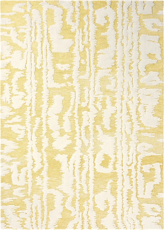 Brink and Campman Waterwave Stripe Citron Area Rug by Florence Broadhurst 3' 11'' X 5' 9'' Rectangle