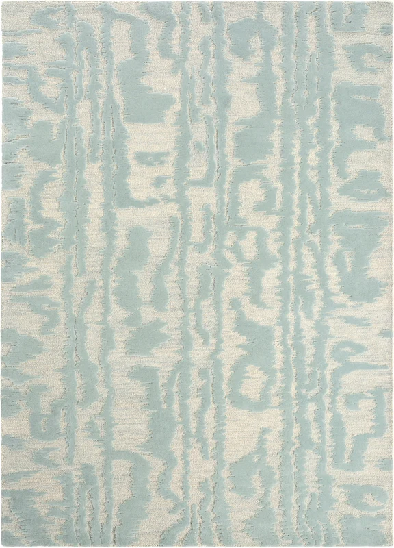 Brink and Campman Waterwave Stripe Pearl Area Rug by Florence Broadhurst 5' 7'' X 7' 10'' Rectangle