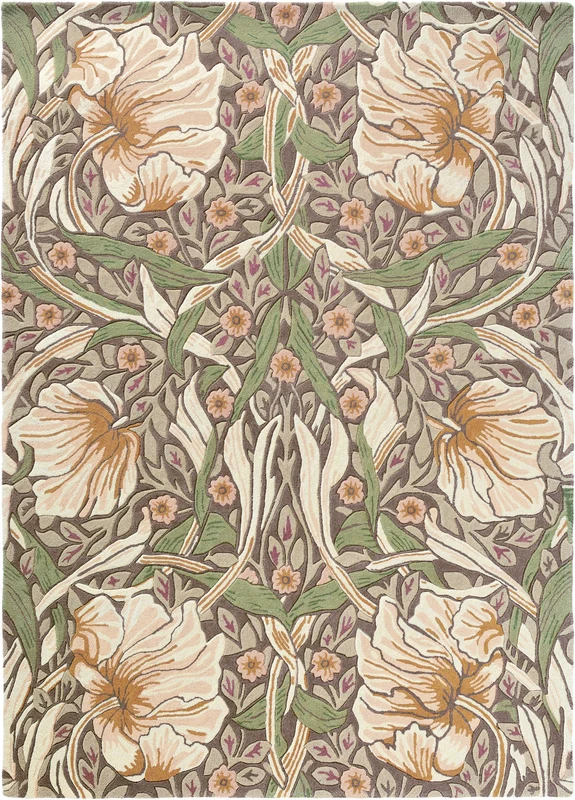 Brink and Campman Pimpernel Aubergine Area Rug by Morris Co 5' 7'' X 7' 10'' Rectangle