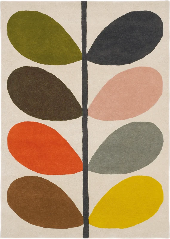 Brink and Campman Giant Multi Stem Area Rug by Orla Kiely 6' 7'' X 9' 2'' Rectangle