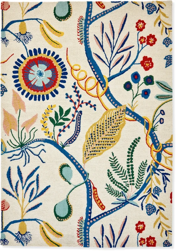 Brink and Campman Jackfruit the Beanstalk Chai Sage Area Rug by Scion 6' 7'' X 9' 2'' Rectangle
