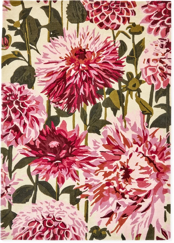Brink and Campman Dahlia Fuchsia/Palm Area Rug by Harlequin 4' 7'' X 6' 7'' Rectangle