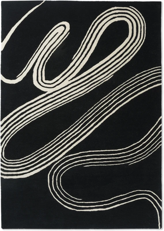 Brink and Campman Decor Flow Caviar Area Rug 5' 3'' X 7' 6'' Rectangle