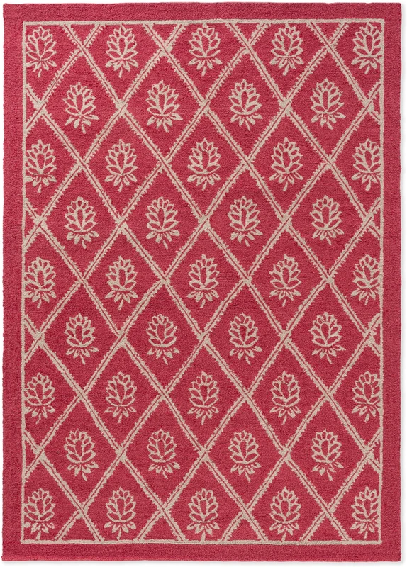 Brink and Campman Porchester Poppy Red Area Rug by Laura Ashley 8' 2'' X 11' 6'' Rectangle