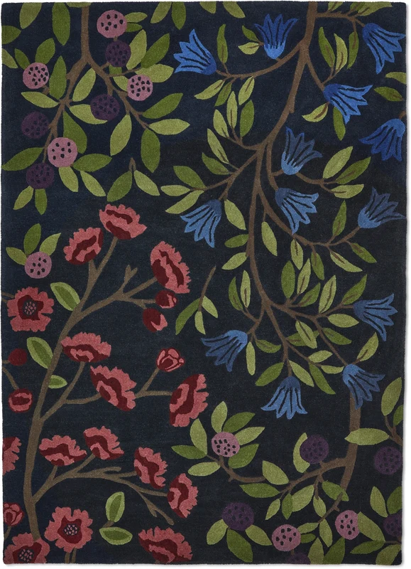Brink and Campman Foraging Indigo Area Rug by Sanderson 5' 7'' X 7' 10'' Rectangle