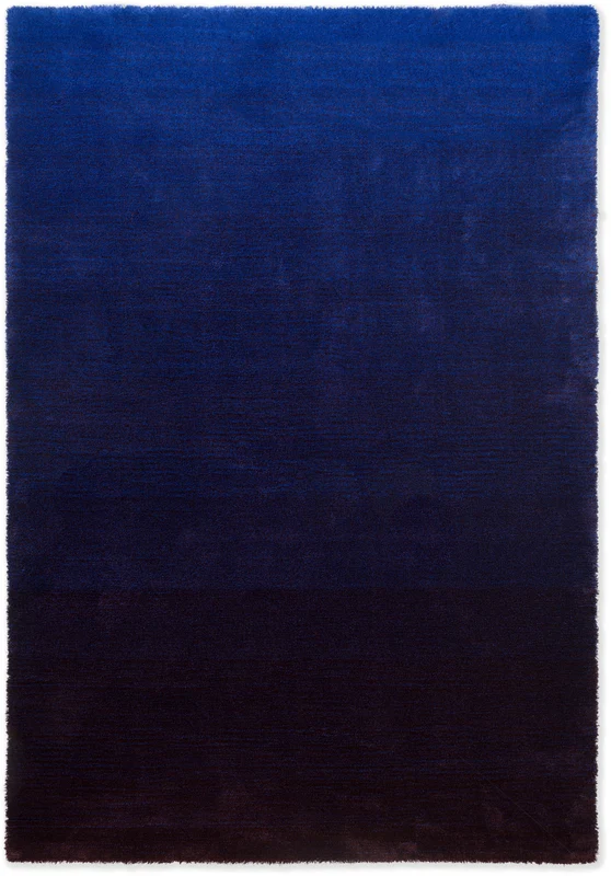 Brink and Campman Shade Low Electric Blue/Aubergine Area Rug 8' 2'' X 11' 6'' Rectangle