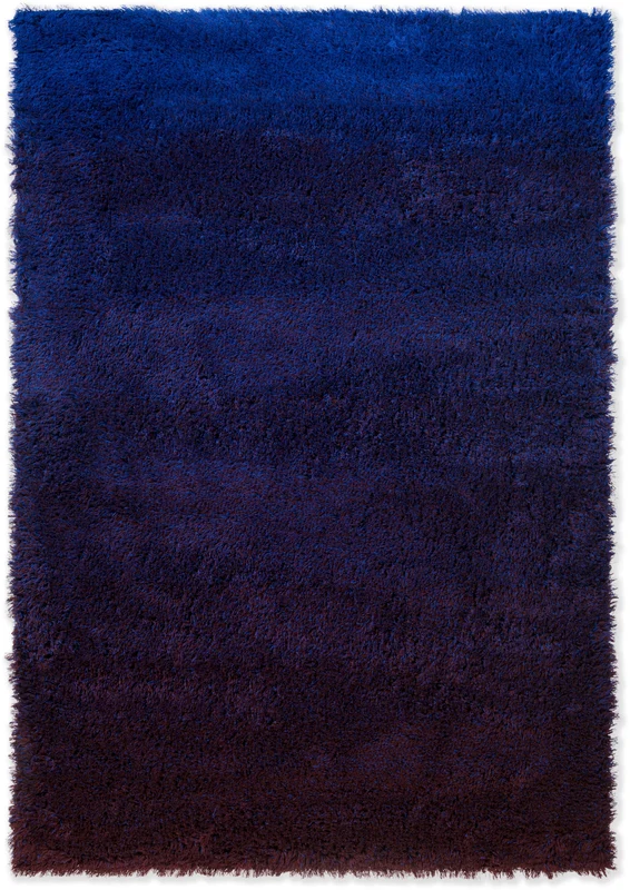 Brink and Campman Shade High Electric Blue/Aubergine Area Rug 5' 7'' X 7' 10'' Rectangle