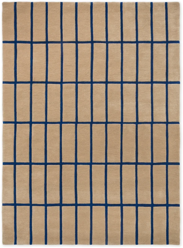 Brink and Campman Tiiliskivi Bright Blue Area Rug by Marimekko 5' 7'' X 7' 10'' Rectangle