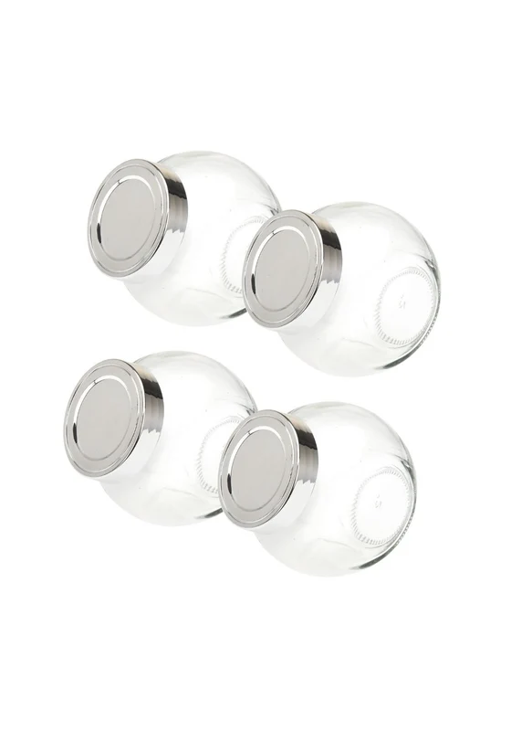 Set of 4 Storage Jars - Clear Clear / One Size