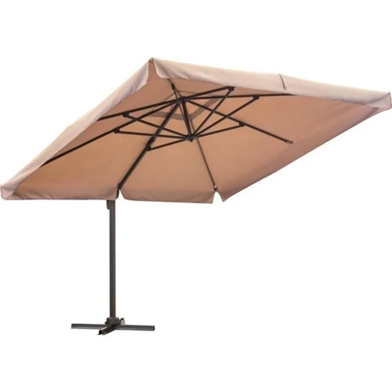 Ombrelone Guarda Sol Gigante Quadrado Lateral 3x3m 50uv 360°