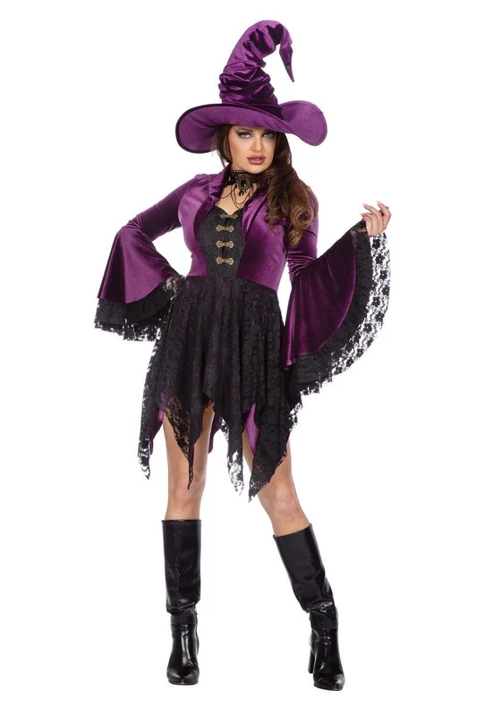 Hexenkleid Lila Damen 38
