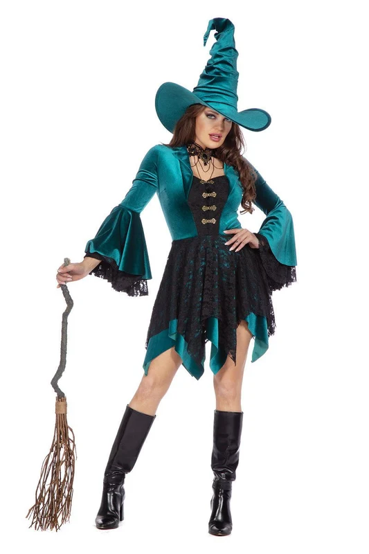 Hexenkleid Grün Damen 48
