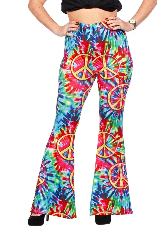 Hippie 60S Hose Damen Tie Dye 44