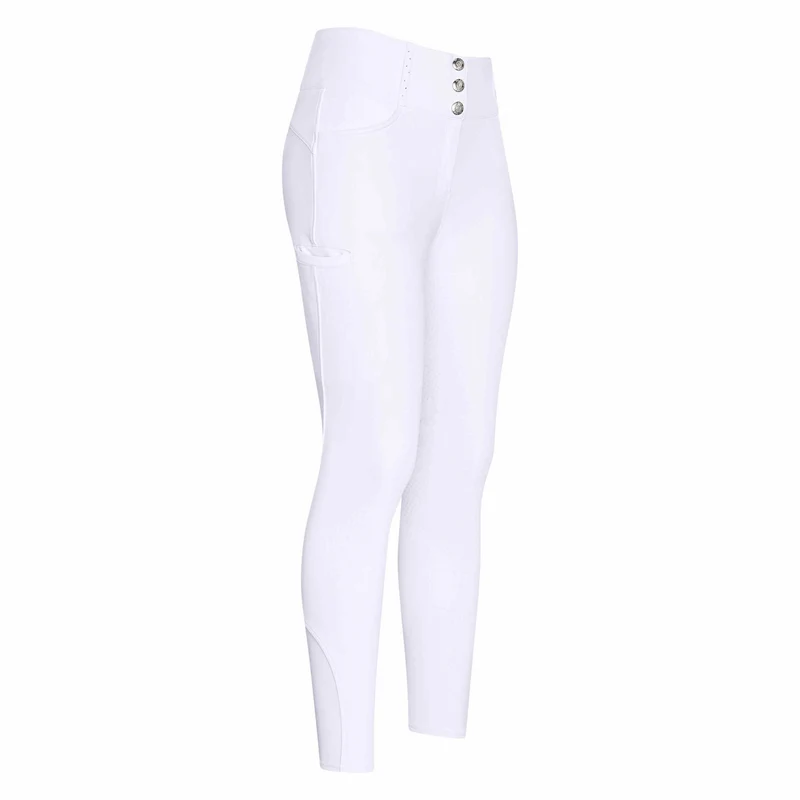 HV Polo Ladies Elena HVP Full Grip Riding Breeches White / 36