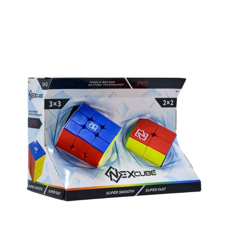 Kit 2 Cubos Rubik Clásicos NEXCube 3x3 + 2x2