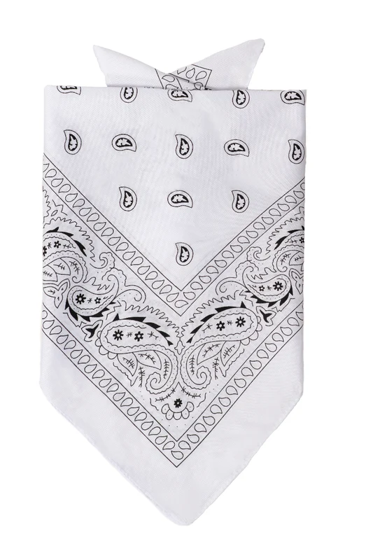 Weißes Bandana 52cm