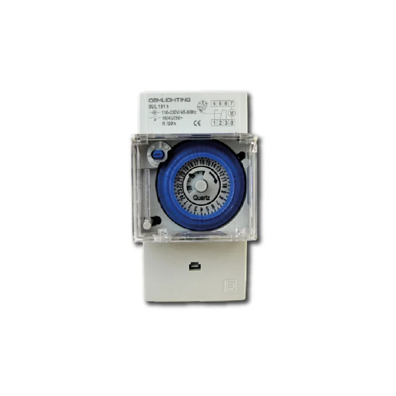 Timer Analógico Programable 16A para Riel DIN Temporizador Mecánico