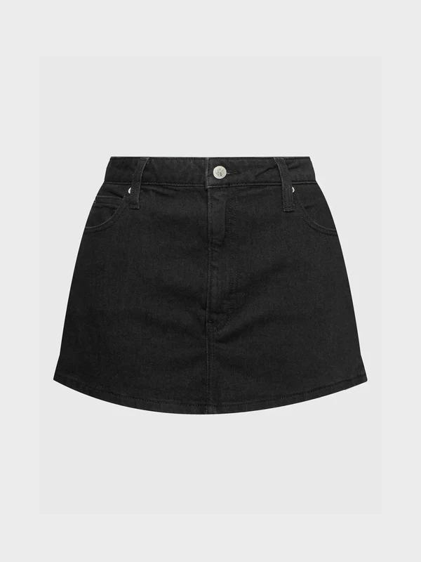 Calvin Klein Jeans - Women's Denim Micro Mini Skirt Black Denim / 32