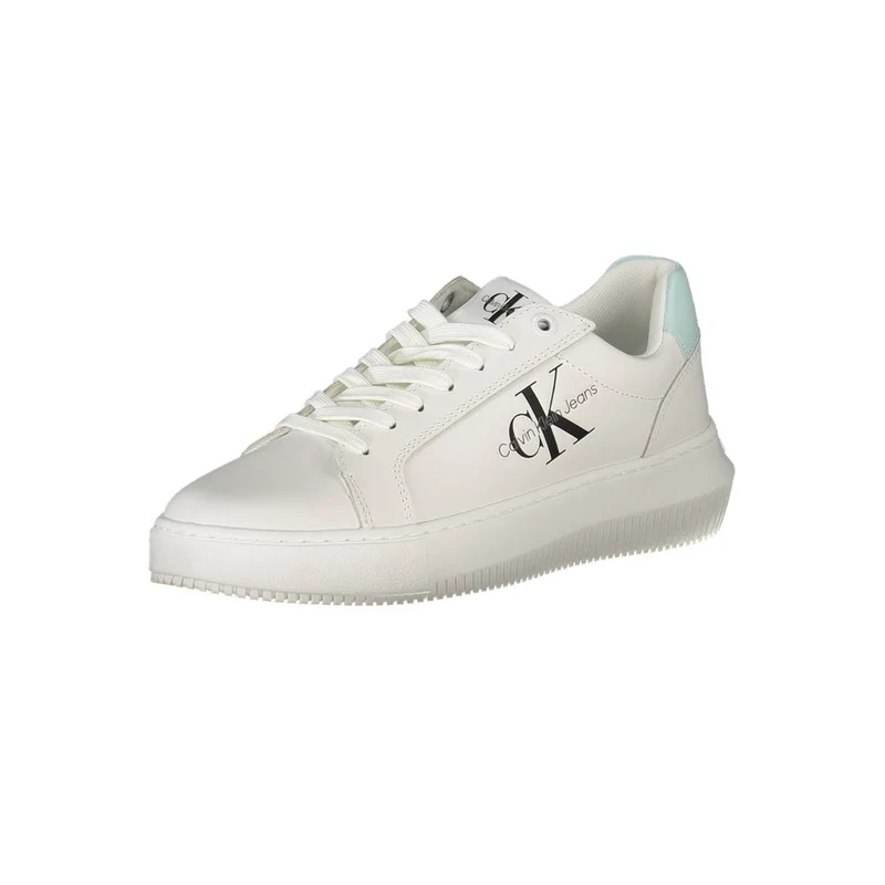 Calvin Klein Bianco Leather Women Sneaker EU39/US9