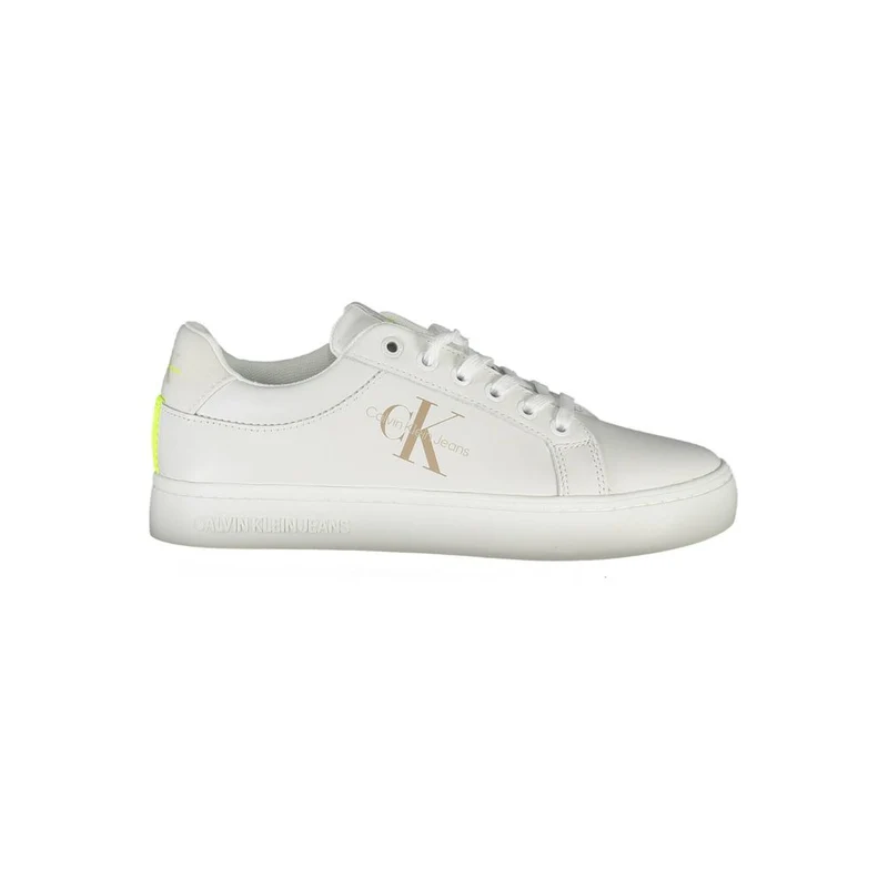 Calvin Klein Bianco Leather Women Sneaker EU39/US9