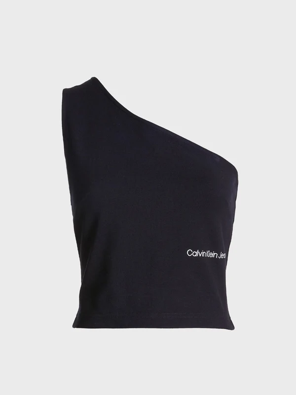 Calvin Klein Jeans - Women's Cut Out Milano Top Slim Fit Black / S