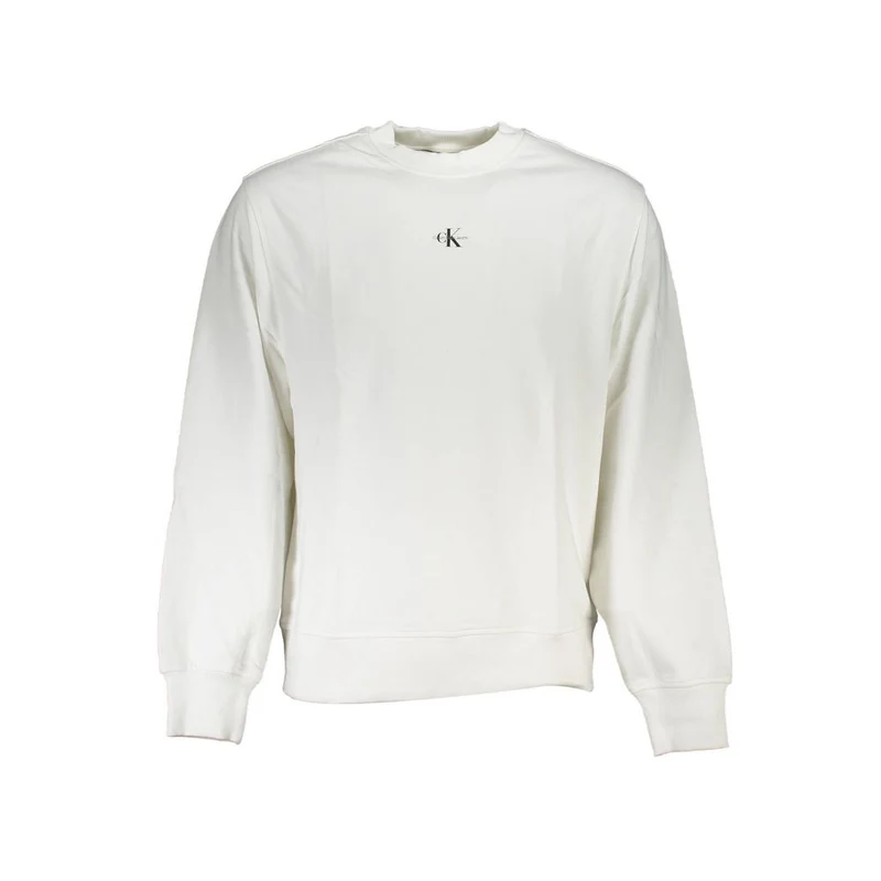 Calvin Klein White Cotton Men's Sweatshirt XL