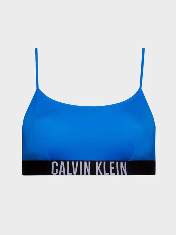 Calvin Klein - Women's Logo Bikini Top Blue / S
