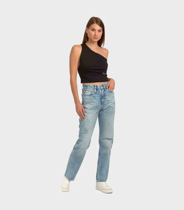 Calvin Klein Jeans - Women's High Rise Straight Jeans Light Denim / 30