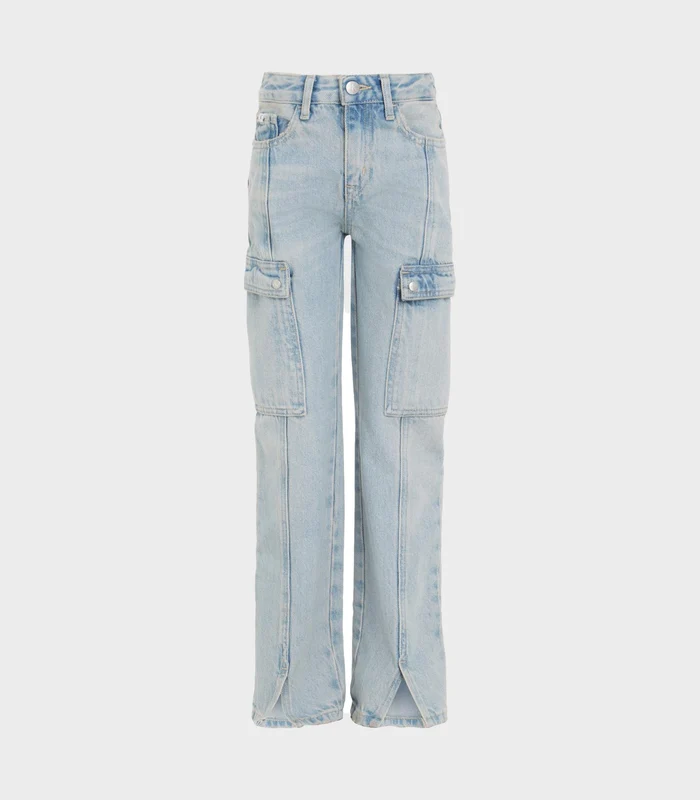 Calvin Klein Jeans - Girls' Straight Fit Jeans Light Blue / 14