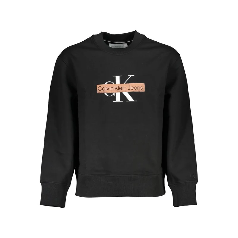 Calvin Klein Black Cotton Men's Sweatshirt XL