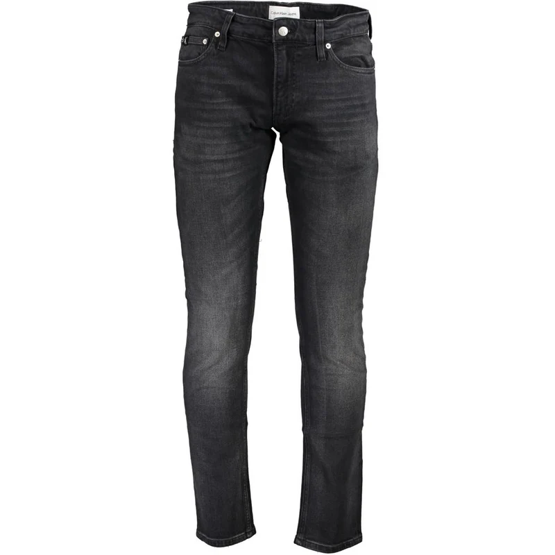 Calvin Klein Black Cotton Men's Slim-Fit Jeans W30 | L32