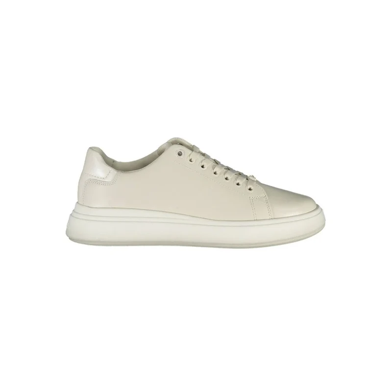 Calvin Klein Beige Leather Women Sneaker EU36/US6