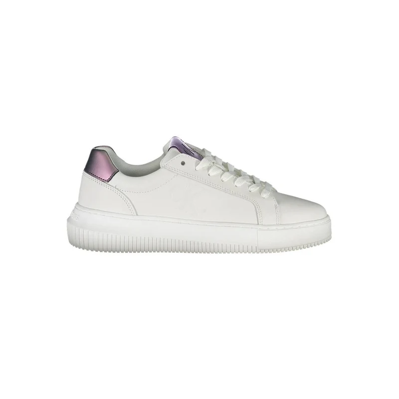Calvin Klein Bianco Leather Women Sneaker EU40/US10
